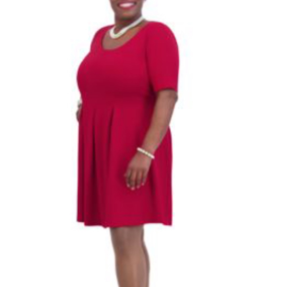 Elegant RED Midi Dress